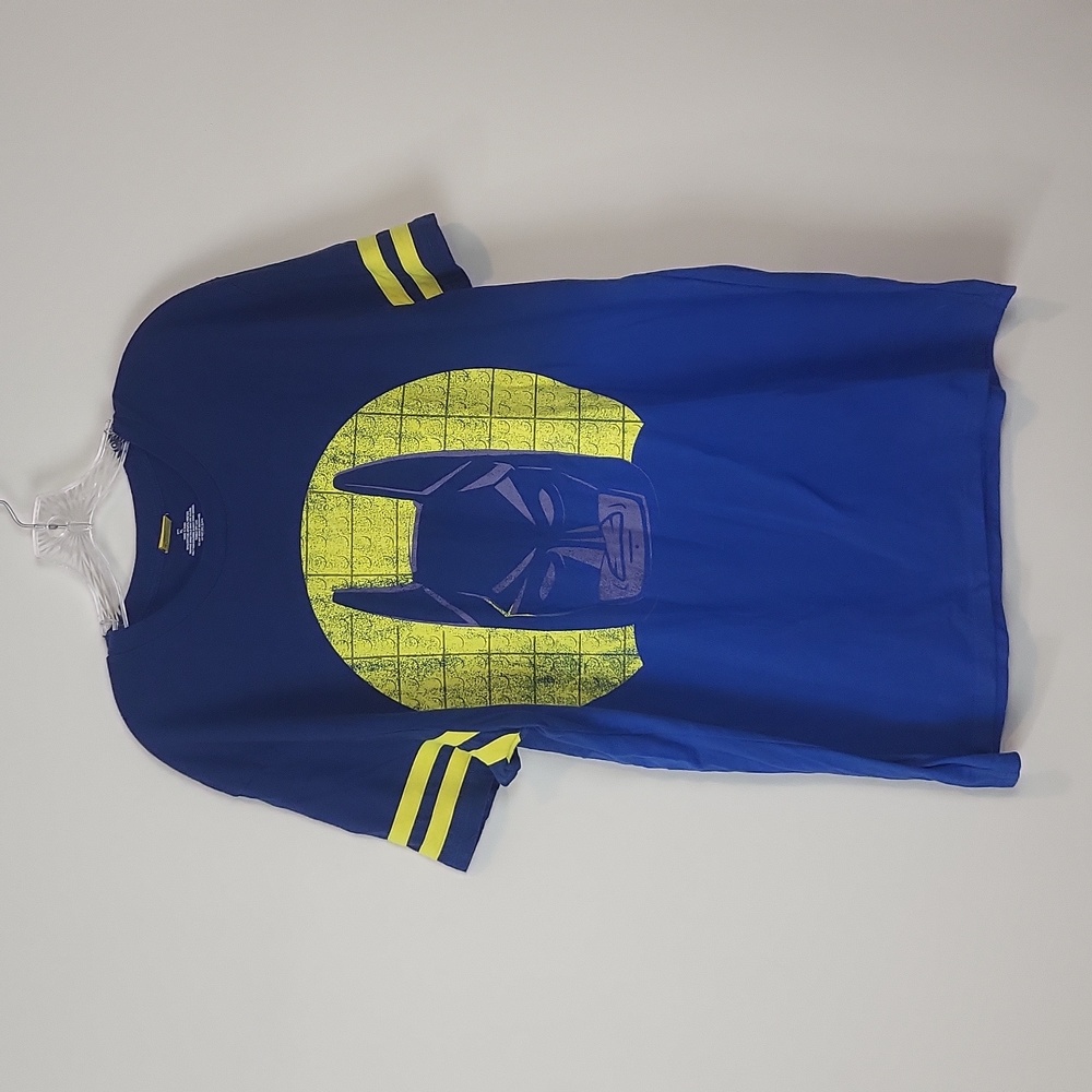 LEGO Blue Yellow Retro Batman the Movie Short Sleeve Tee